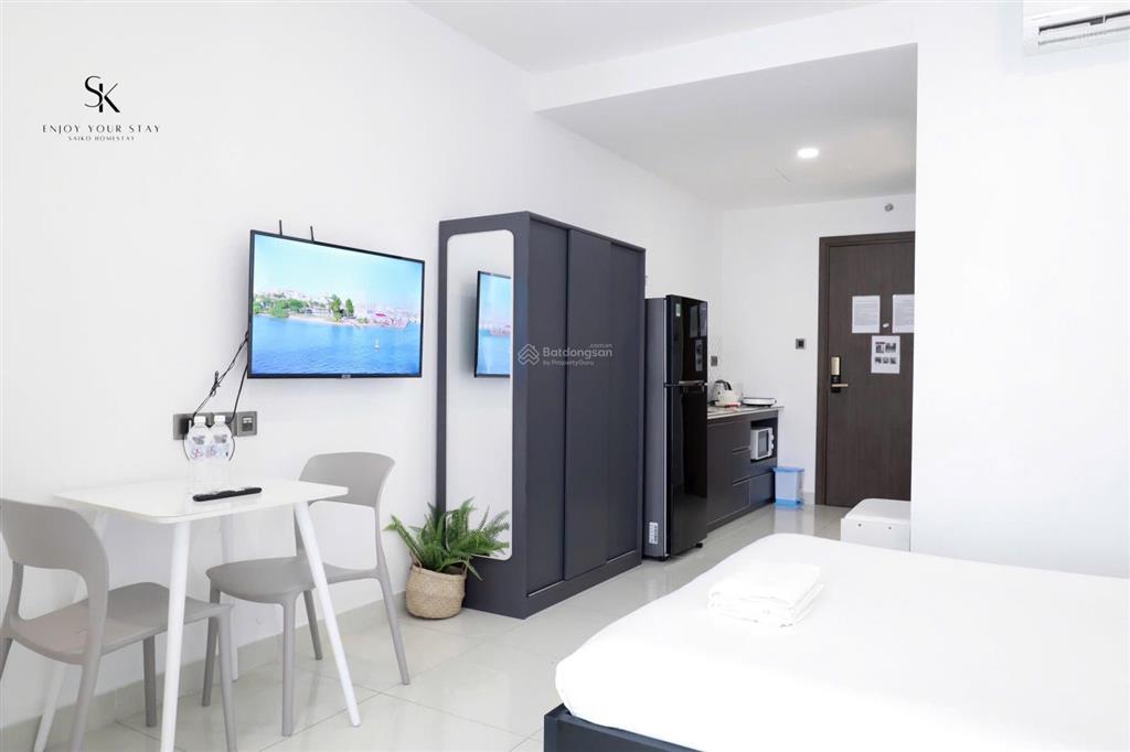 Cho thuê 1pn studio cc saigon royal 35 bến vân đồn, phường 12, quận 4 diện tích 32m2 1pn 1wc