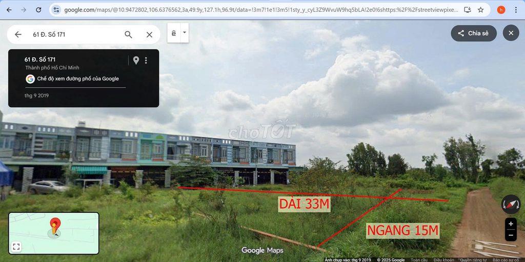 BÁN ĐẤT ngang 15 mét MẶT TIỀN ĐƯỜNG 171 BÌNH MỸ, CỦ CHI, TPHCM