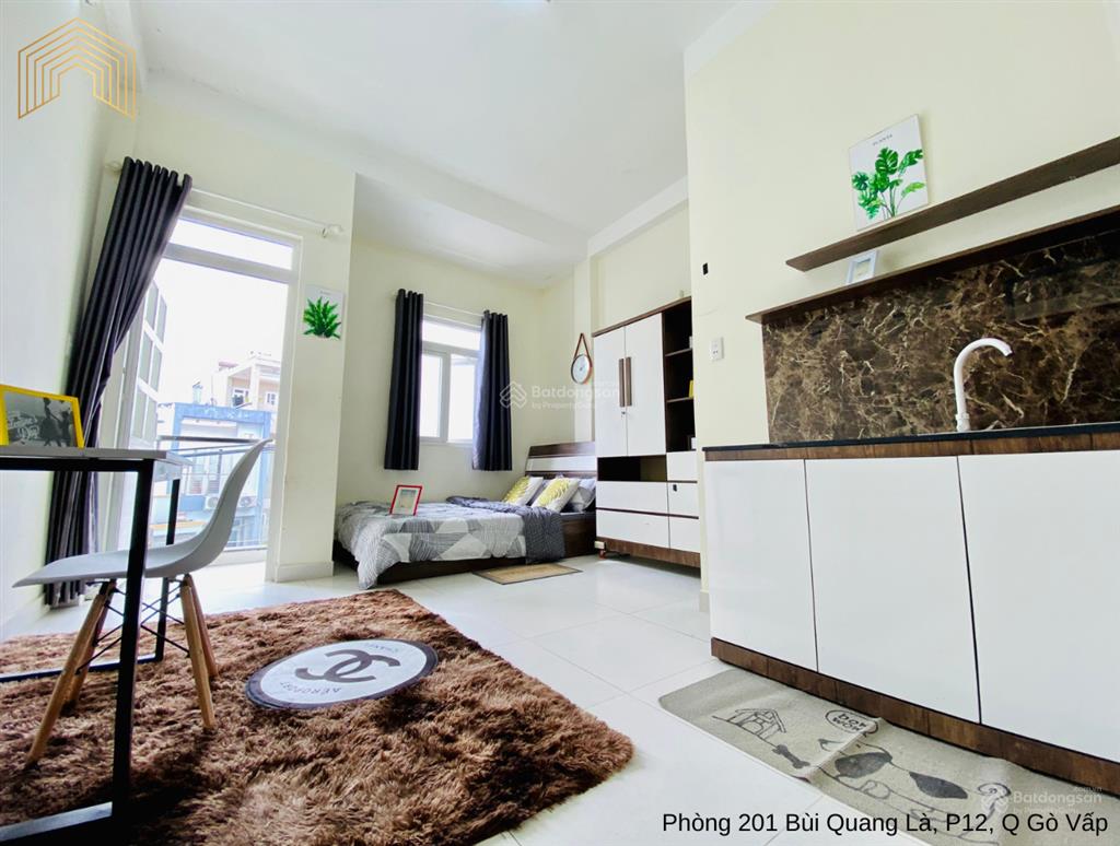 Căn hộ full nội thất có ban công  127 bùi quang là, gò vấp