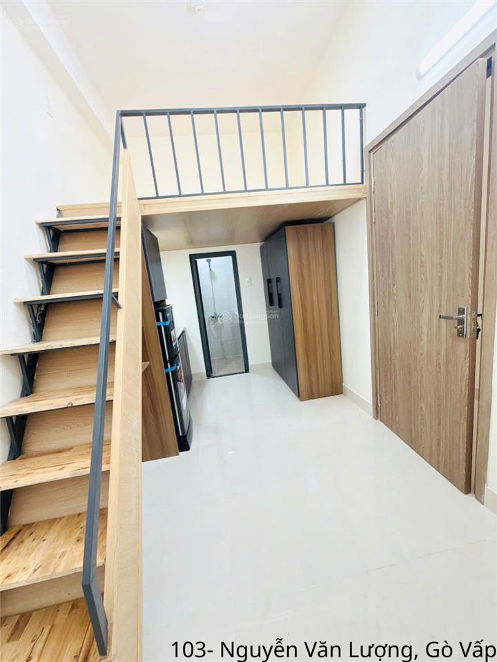 Căn hộ gác lửng tinh tế giữa trung tâm gò vấp  full nội thất, cửa sổ thoáng sáng