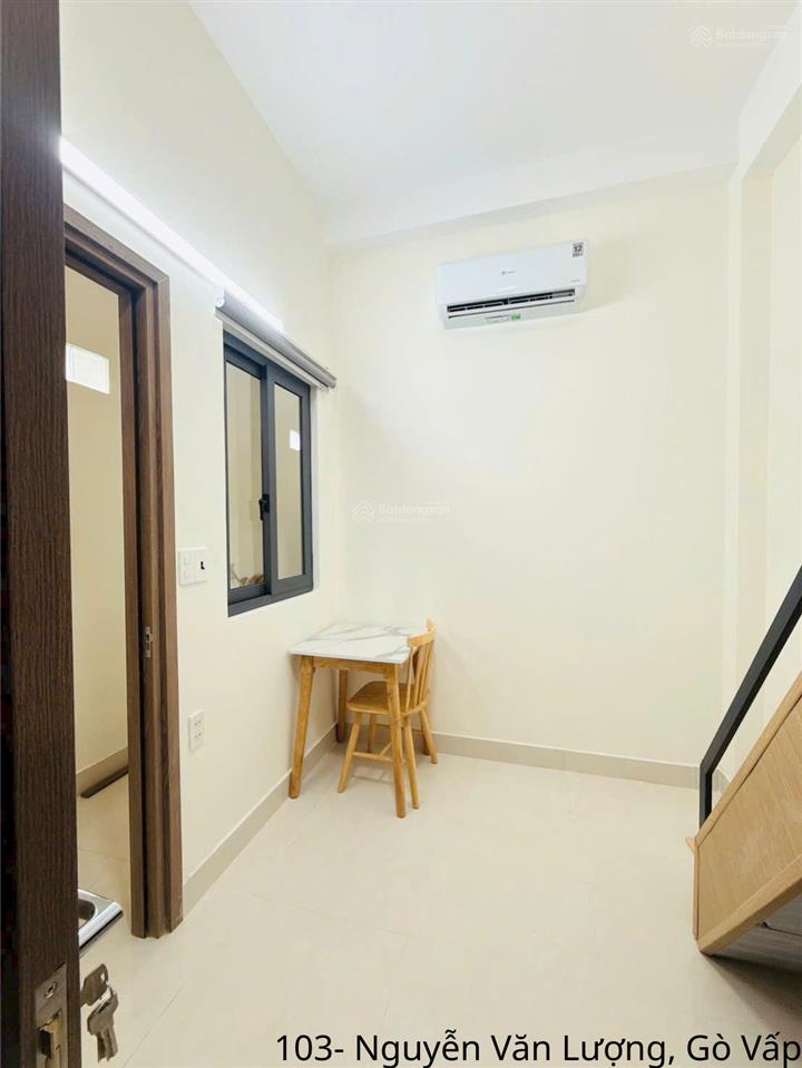 Căn hộ gác lửng tinh tế giữa trung tâm gò vấp  full nội thất, cửa sổ thoáng sáng
