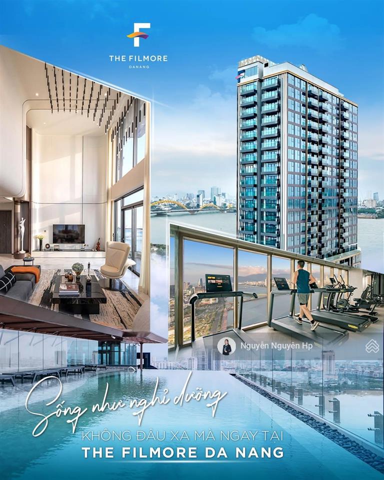 Penthouse the filmore da nang  218,8m2  view trực diện sông hàn, biển, pháo hoa  giá gốc cđt