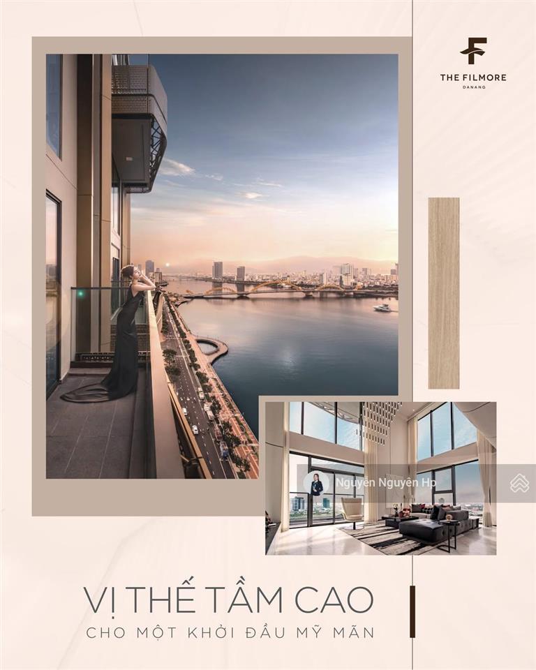 Penthouse the filmore da nang  218,8m2  view trực diện sông hàn, biển, pháo hoa  giá gốc cđt