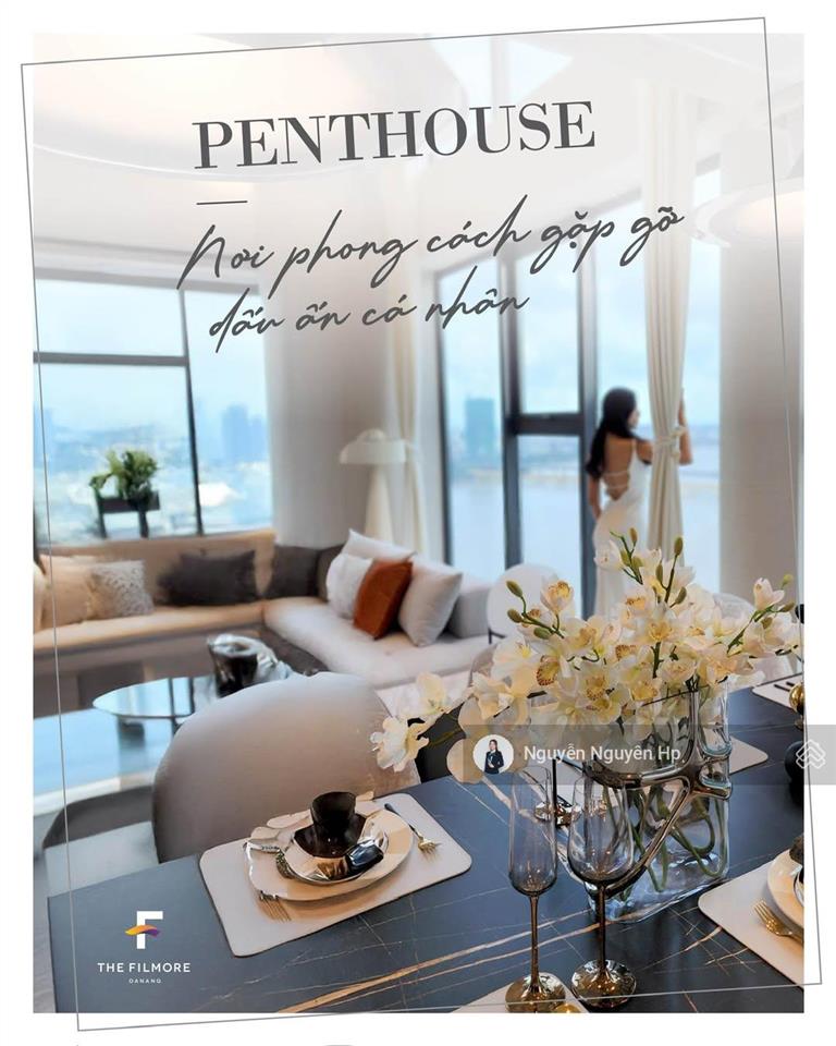 Penthouse the filmore da nang  218,8m2  view trực diện sông hàn, biển, pháo hoa  giá gốc cđt