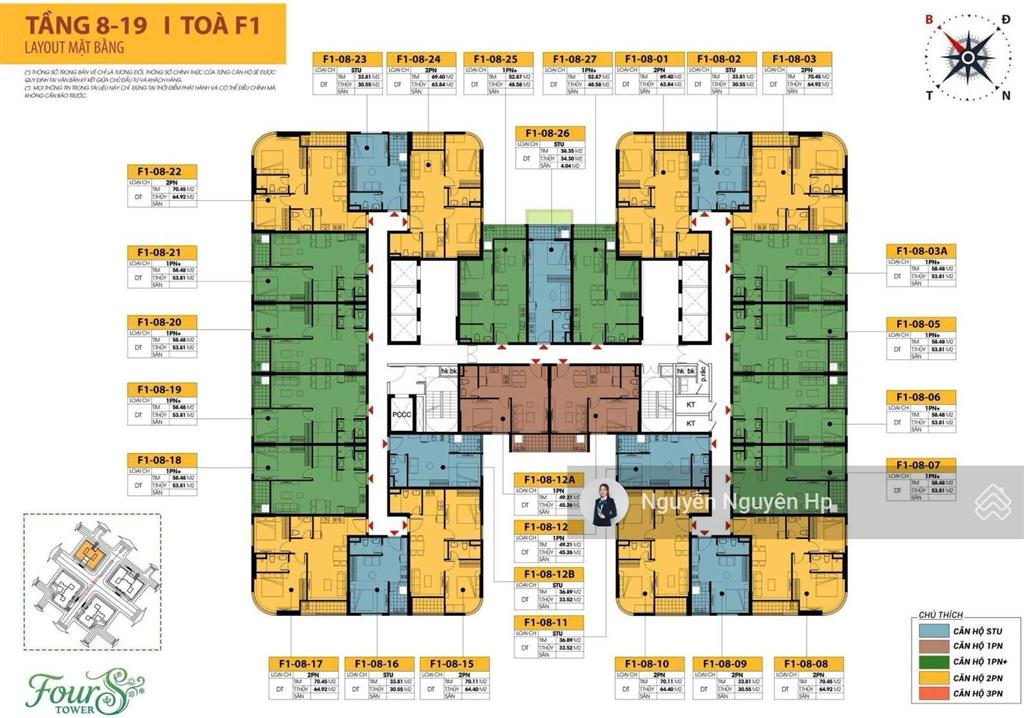 Hàng ngoại giao fours tower (f1)  chiết khấu lên đến 28,5%  htls 0% đến 30 tháng