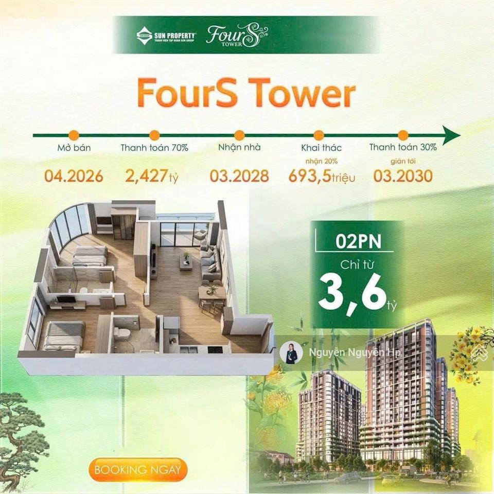 Hàng ngoại giao fours tower (f1)  chiết khấu lên đến 28,5%  htls 0% đến 30 tháng