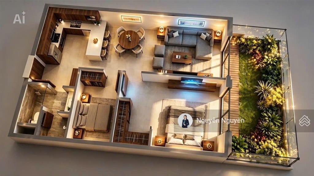 Chỉ từ 847 triệu sở hữu căn hộ sân vườn gần 100m²  fours tower da nang