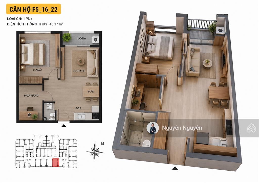 Chỉ từ 716 triệu sở hữu căn hộ 1pn+ fours tower đà nẵng