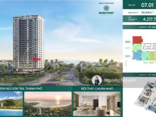 Bán căn 2pn hiyori aqua tower cách biển 300m giá 4,21 tỷ  hỗ trợ vay 70%