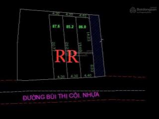 Bán đất bùi thị cội, tân đông hiệp, dĩ an, bình dương, 3,98 tỷ, 86 m2