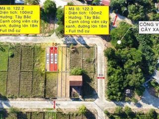 Bán nốt lô 100m2 tđc linh sơn cạnh công viên và đường lớn 18m giá 3xtr/m2.  0369 532 ***