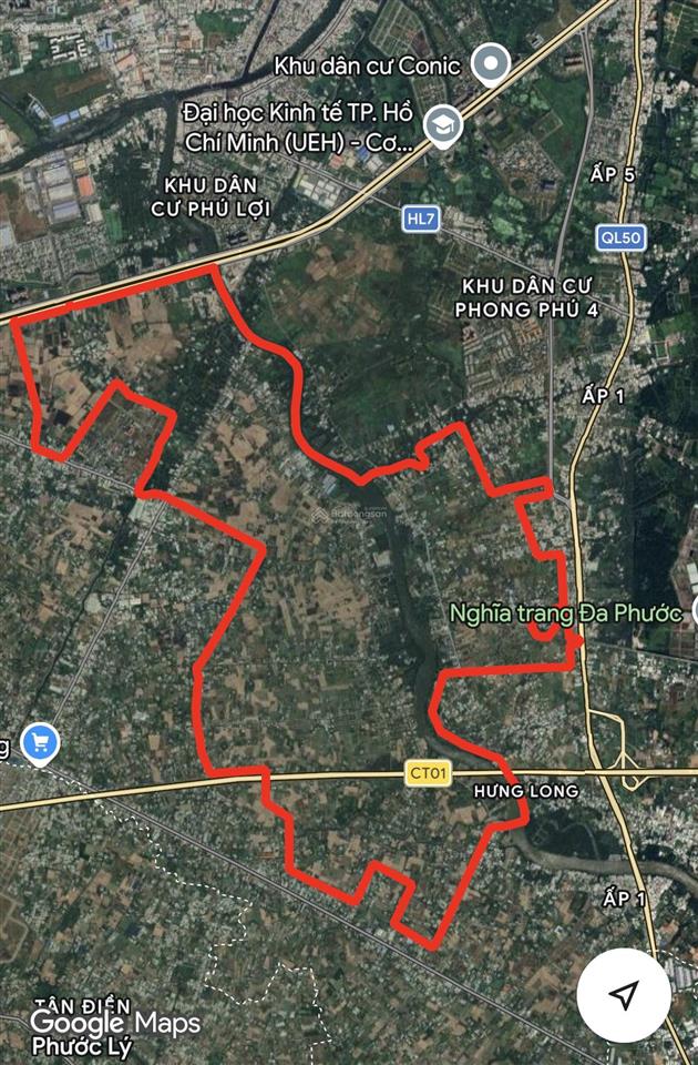 Cần bán 10.000m2 đất 22ty giảm còn 14ty5 quy đức bình chánh cách vinhome 1.100ha bình chánh 1km