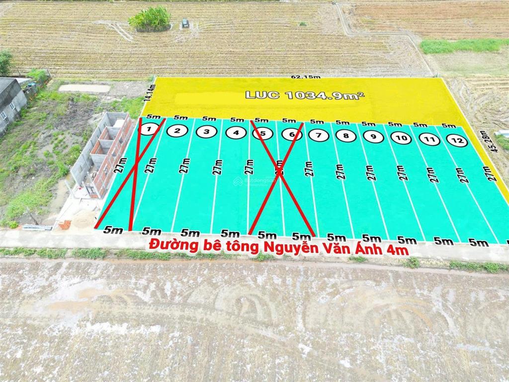 Hàng mới shr. 5x26. giá 650tr nền  xã bình trinh đông cũ, xã tân trụ, tây ninh mới