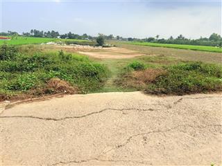 Bán đất mặt tiền đường đan xe 16 chỗ vivu  tại bà phổ bình thạnh thủ thừa la, cách nhựa 817