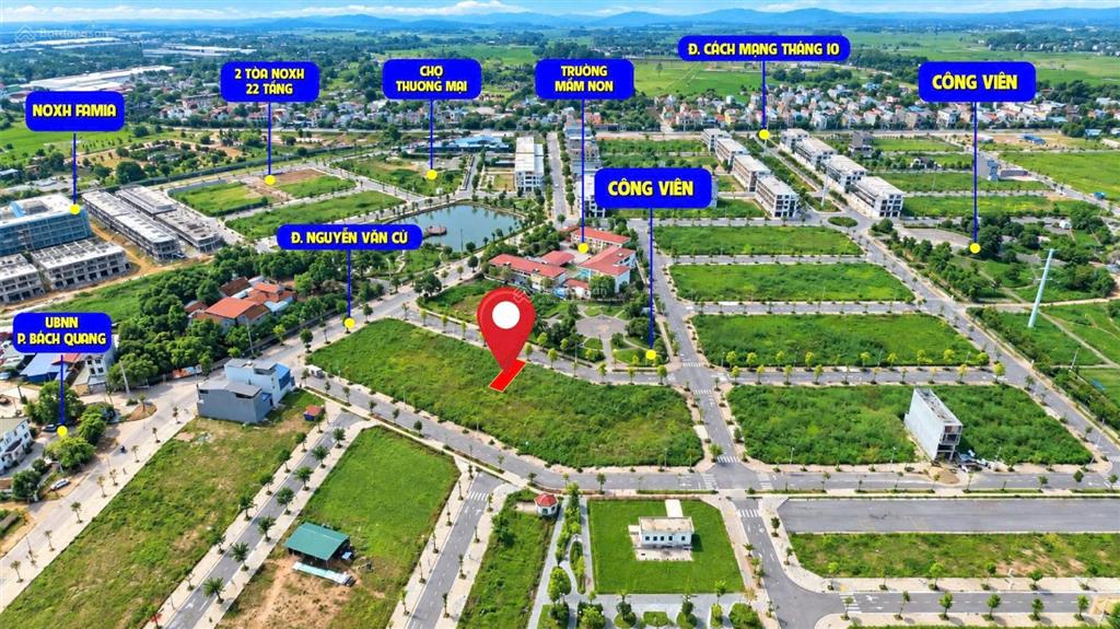 Bán lô đất cạnh công viên, trường học chỉ 1,5 tỷ ở khu đô thị cầu trúc sông công
