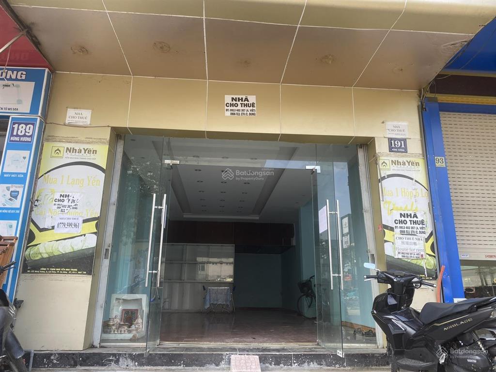 Chính chủ cho thuê nhà mặt tiền tại đường hùng vương, tp đà nẵng, gần ngã tư chợ cồn