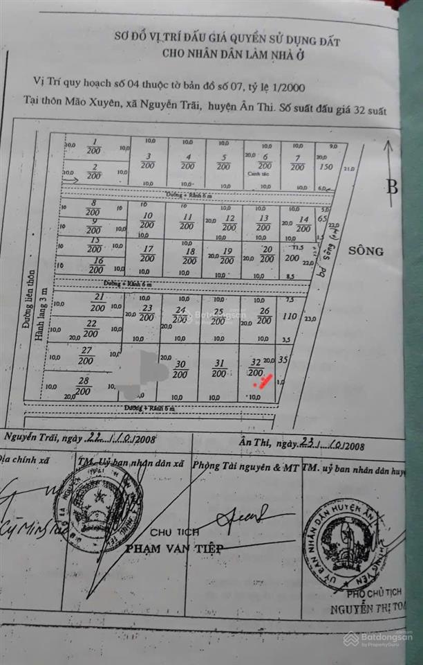Bán đất tại xã nguyễn trãi, huyện ân thi, hưng yên, 14 triệu/m2, 200m2, uy tín hot!