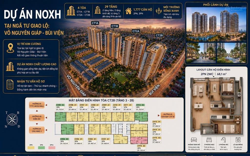 Bán cc marquee homes, giá thỏa thuận, 65m2, 2pn, 2wc, p. kênh dương, q. lê chân, hải phòng