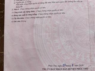 103m full thổ cư đất ở đô thị trung tâm phúc thọ, cách ql32 chỉ 100m giá 43 triệu/m2