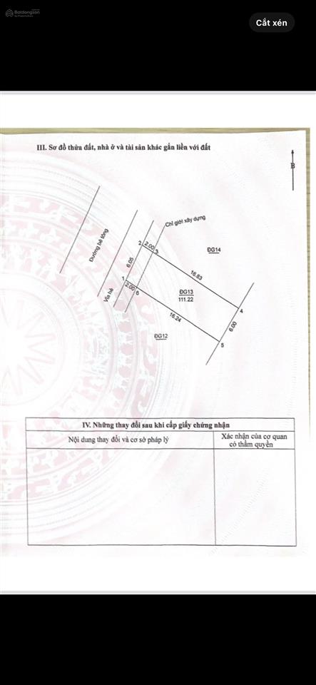 111m2 đất kinh doanh mặt đường tỉnh lộ 82 giá chỉ 55 triệu/m2 rẻ hơn thị trường chục giá