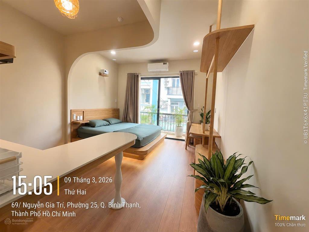 Bán chdv 2 mặt tiền hẻm 69/d2 nguyễn gia trí. bình thạnh(4x18m) 5tầng 8phòng,cho thuê 70 triệu/th.