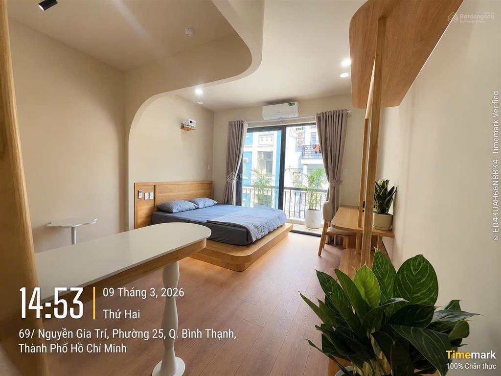Bán chdv 2 mặt tiền hẻm 69/d2 nguyễn gia trí. bình thạnh(4x18m) 5tầng 8phòng,cho thuê 70 triệu/th.