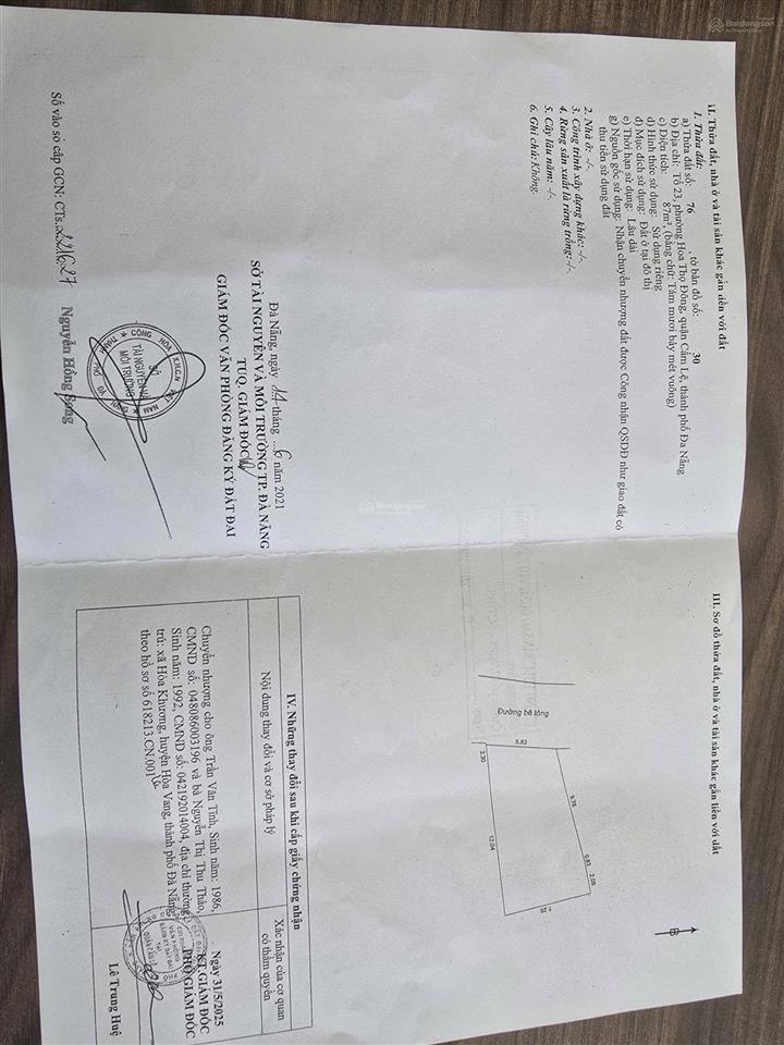 Bán đất kiệt 2 ô tô cmt8 thông nguyễn nhàn (cẩm lệ)