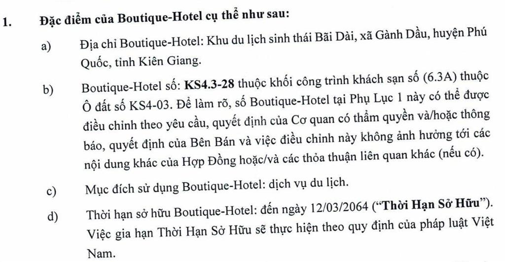 Cho thuê kinh doanh khách sạn tại phú quốc