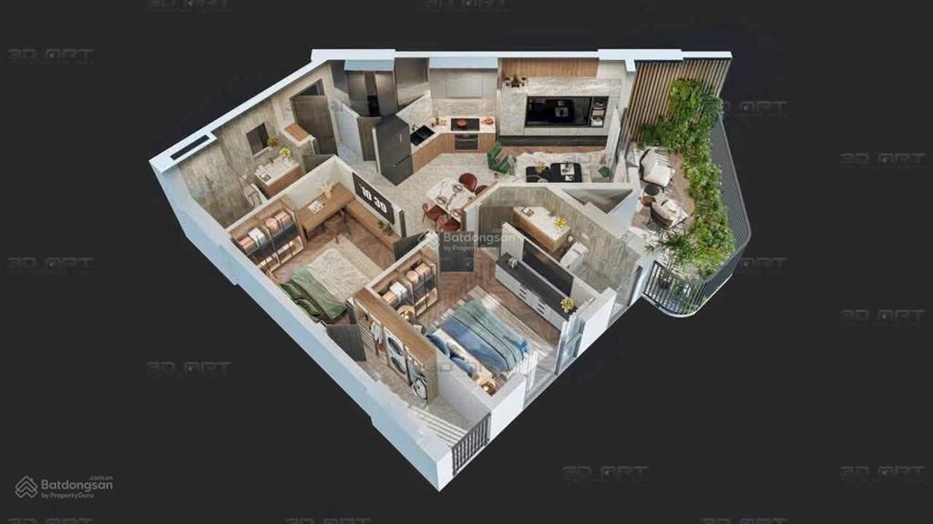 Căn hộ eco palace bmt 2 pn diện tích thông thủy 73,2m2 giá và chính sách trực tiếp chủ đầu tư