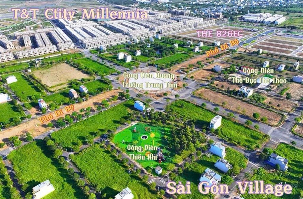 Bán nền sạch đẹp. ngay khu vui chơi dự án sag gòn village long hậu