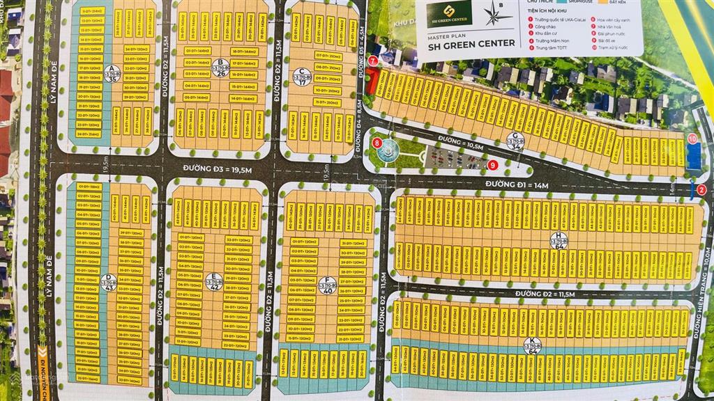 Bán lô đất sh land lý nam đế  p. hội phú, dt 5x22m, thổ cư 100%, giá 1 tỷ 850