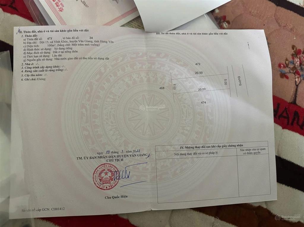 Cần bán 100m2 đất đấu giá gần vành đai 4 và kcn công nghệ cao hy park "giá đầu tư