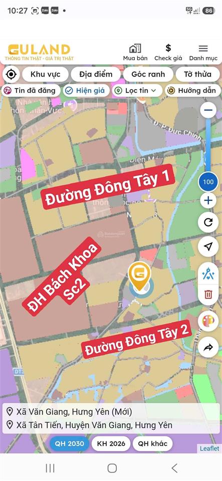 Cần bán hoa hậu thổ cư 70,2m2 giáp đại học bách khoa và sân vận động pvf