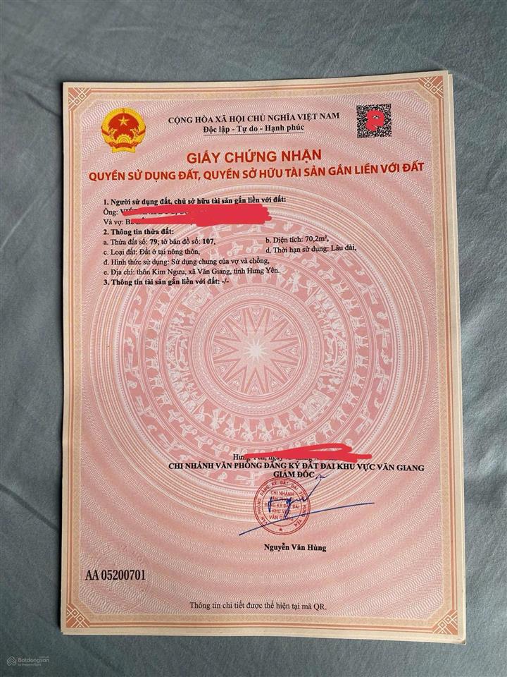 Cần bán hoa hậu thổ cư 70,2m2 giáp đại học bách khoa và sân vận động pvf