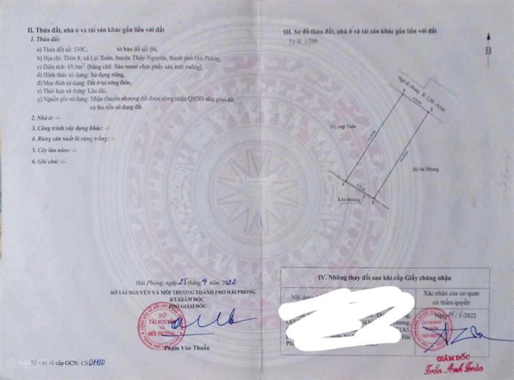 Cần bán 60m tại xã việt khê hải phòng.