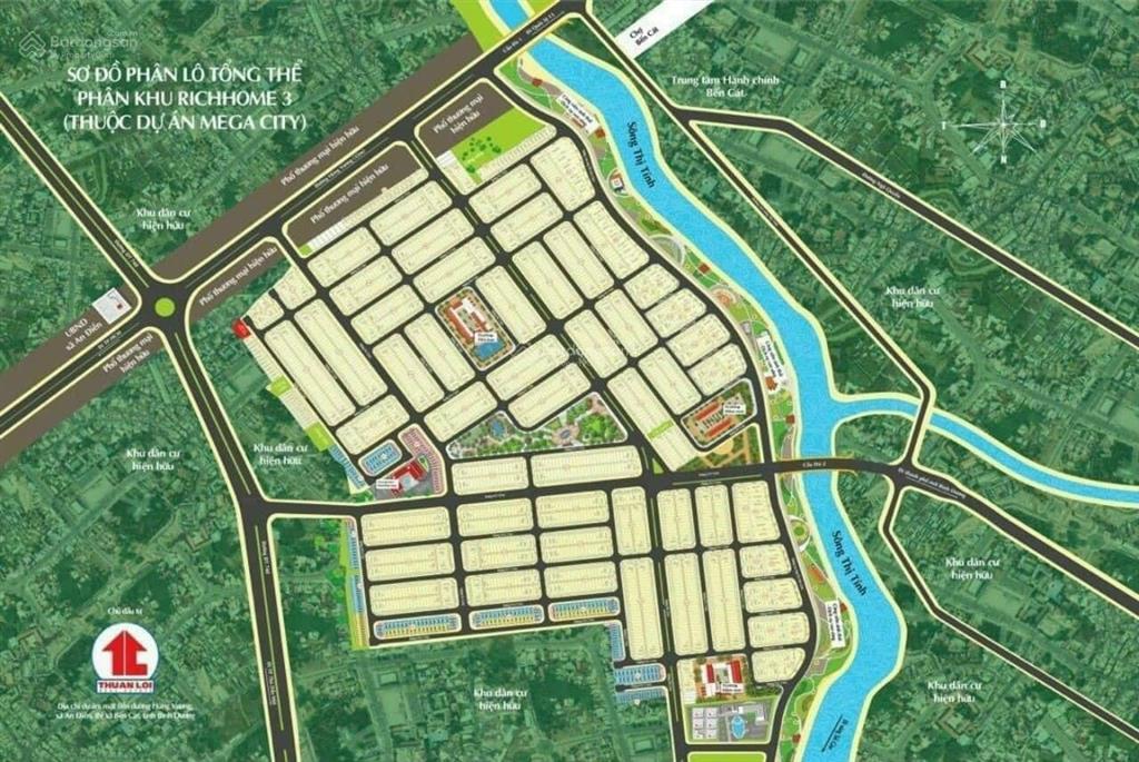 Bán đất nền mega city bến cát, gần tthc thành phố bến cát