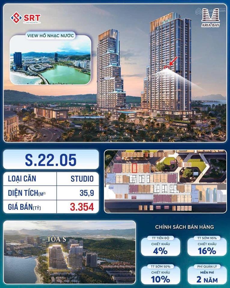 Bán condotel aria bay tower, bán condotel aria bay tower, hạ long, 3 tỷ, 35.9m2, 1pn + 1wc + cơ bản