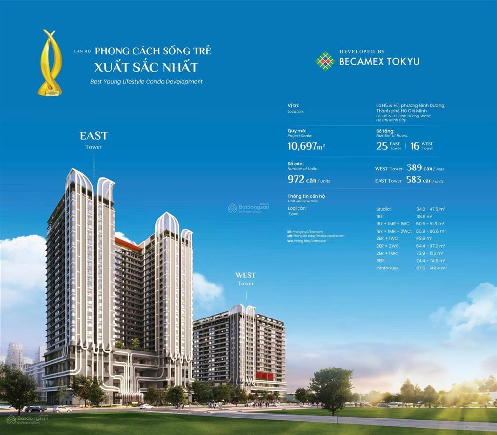 Bán căn hộ the nest thành phố mới bình dương, giá chỉ từ 47 triệu/m², ưu đãi booking 50 triệu