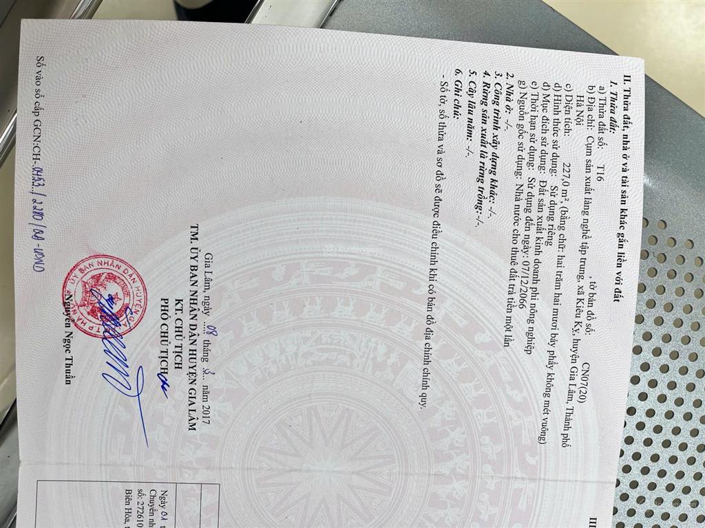 Bán nhà đất cụm làng nghề kiêu kỵ gia lâm sổ đỏ chính chủ