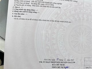 Bán nhà đất cụm làng nghề kiêu kỵ gia lâm, sổ đỏ chính chủ
