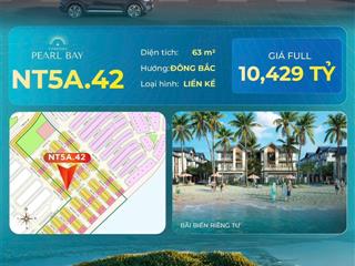 Bán nhà 4 tầng dự án vinhomes pearl bay nha trang. sổ hồng lâu dài. giá 10 tỷ 429tr