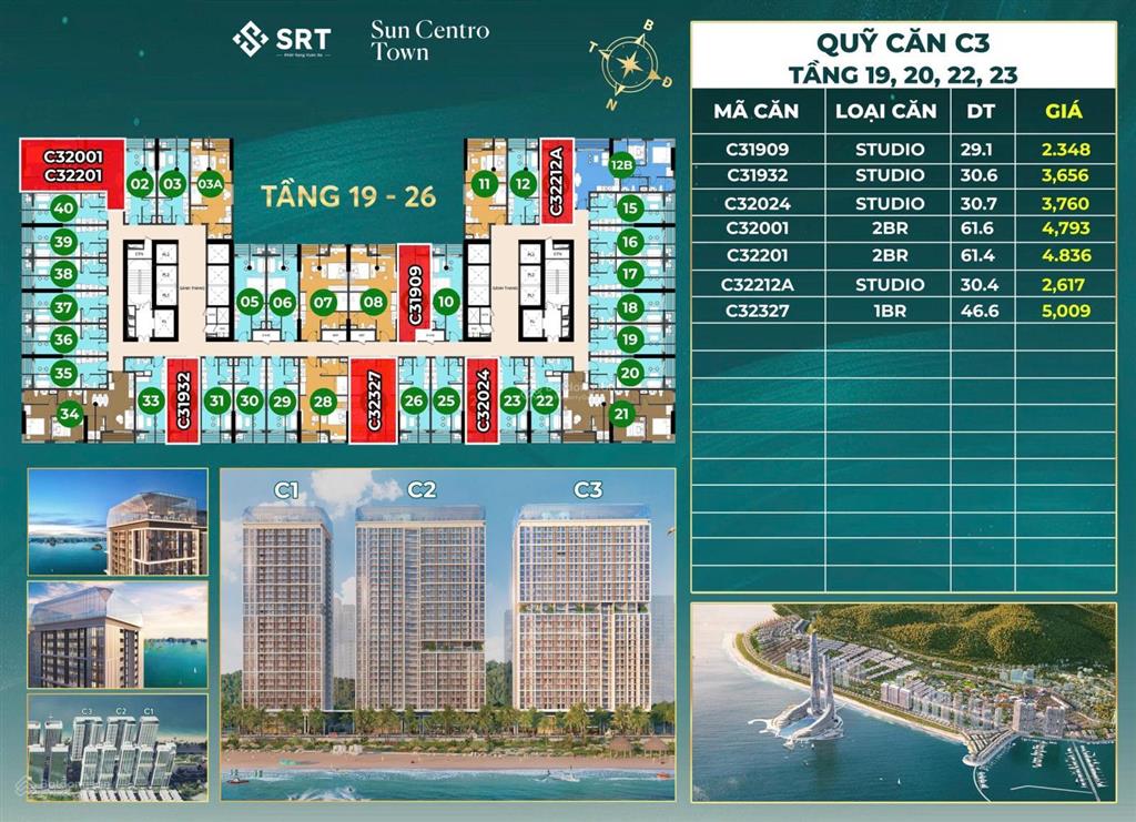 Căn hộ 34m2, 1,5 tỷ, tại sun centro town, bãi cháy, hạ long, hot! hàng hiếm tại