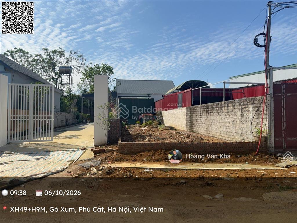 Bán đất mặt đường đh 09 hòa trúc, phú cát, hà nội  120 m2 toàn bộ đất ở