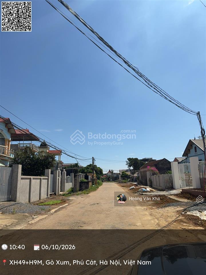 Bán đất mặt đường đh 09 hòa trúc, phú cát, hà nội  120 m2 toàn bộ đất ở