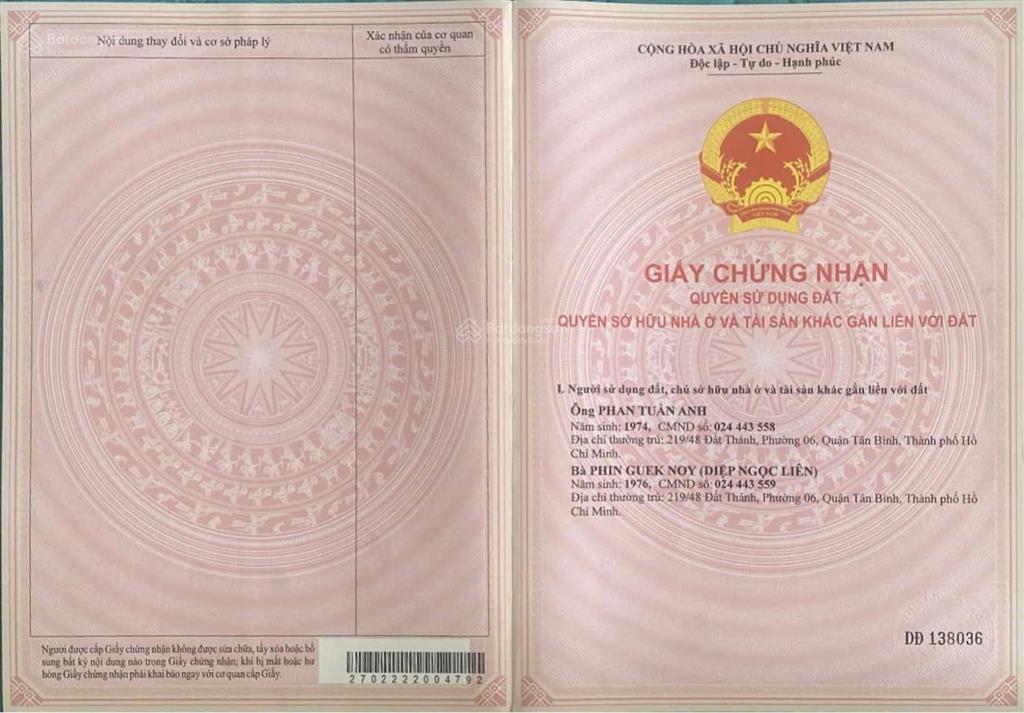 Bán đất nền nhà phố, 1a, 1b, 1c đường ngô quyền, p. tân sơn nhì, tp.hcm