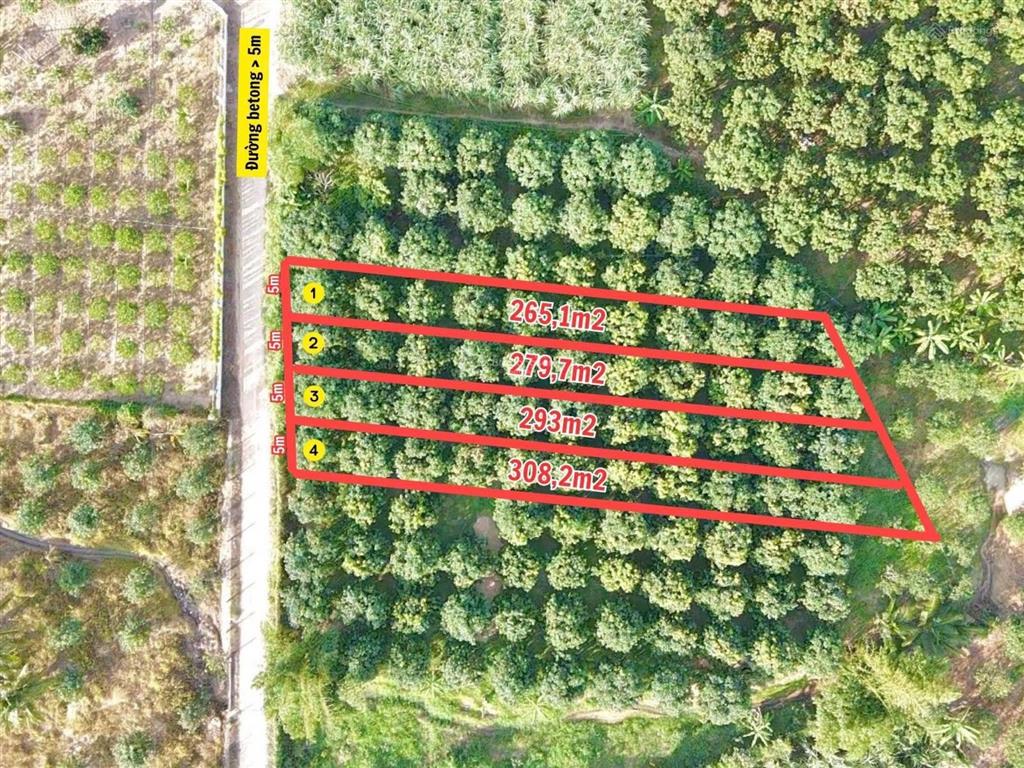 Bán đất 265m2 gần ngay trung tâm hành chính xã chỉ với 890 triệu