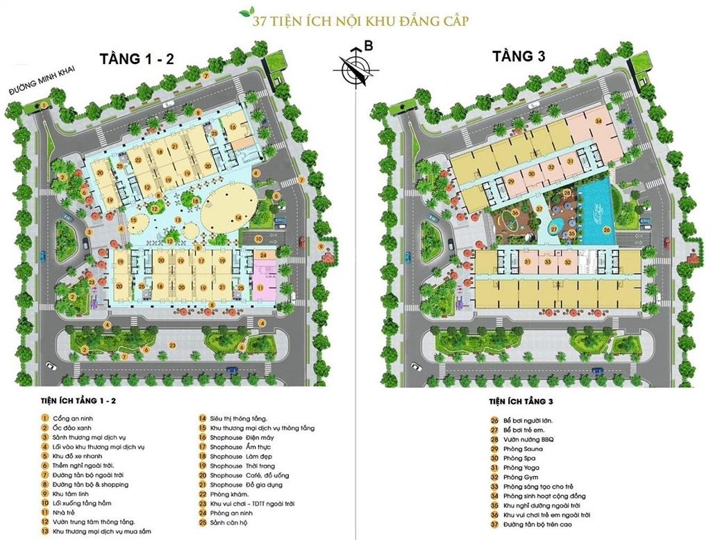 Cho thuê căn góc 98m2, 3pn giá rẻ tại chung cư green pearl, 378 minh khai