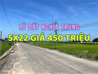 Bán gấp đất an hà 5x22m đường ô tô chỉ 5 phút đến trung tâm tp. quảng ngãi