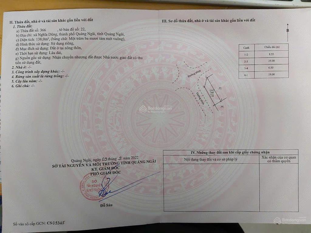 Lô góc đẹp giá tốt tại kdc nghĩa dũng, tp. quảng ngãi