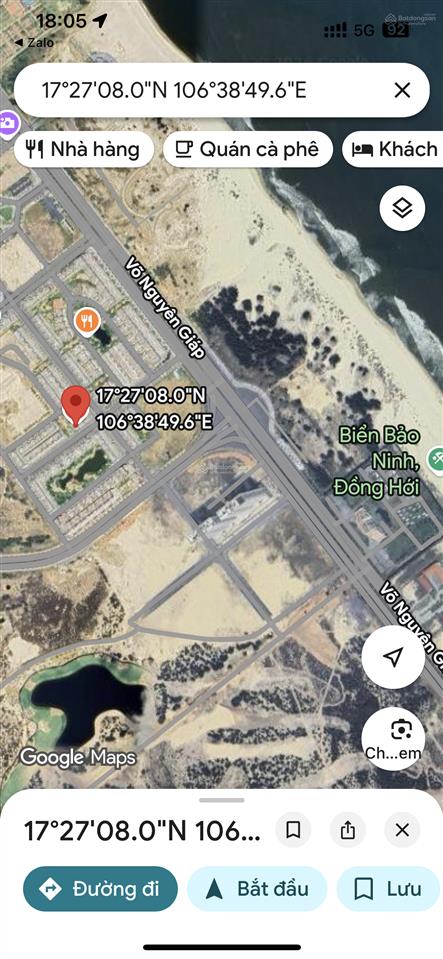 Bán gấp biệt thự tại dãy 2 võ nguyên giáp, 8,8 tỷ, 140m2, regal legend quảng bình